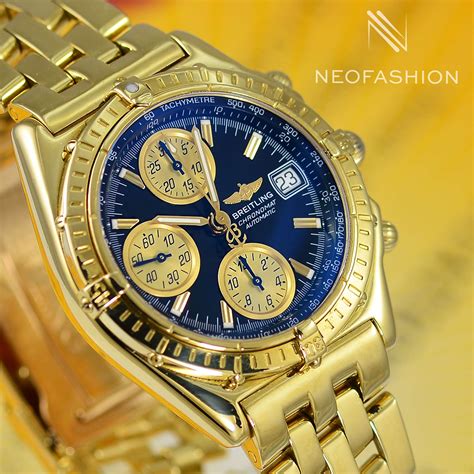 breitling gold watches - breitling gold chronomat.